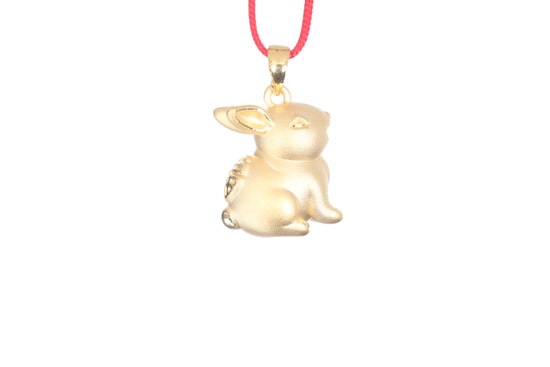 24K Gold Rabbit Pendant