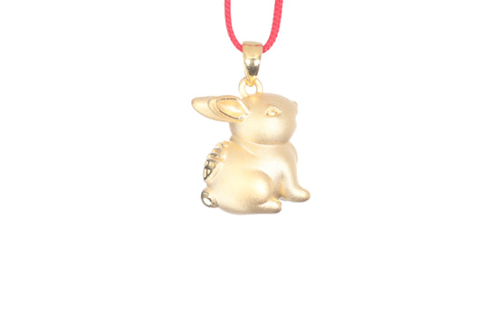 24K Gold Rabbit Pendant