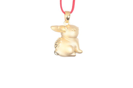 24K Gold Rabbit Pendant