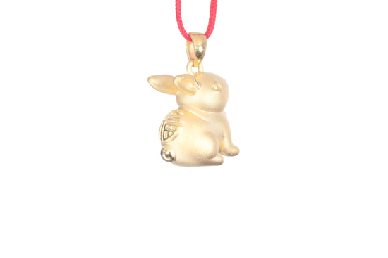 24K Gold Rabbit Pendant