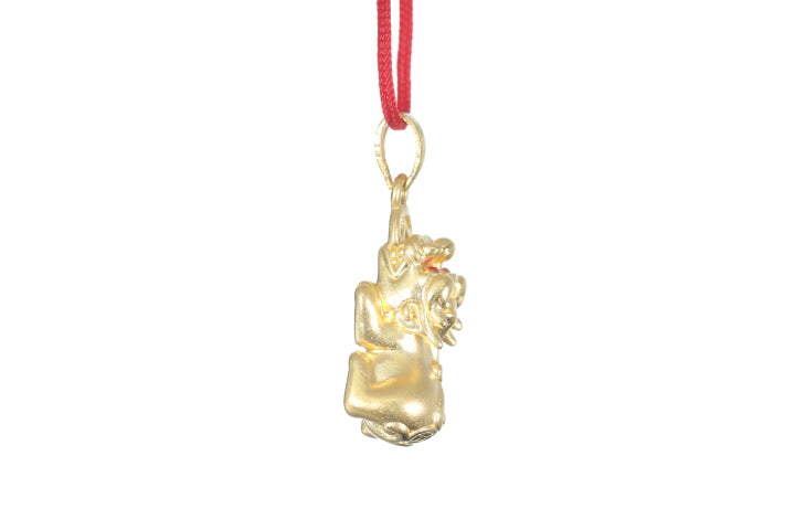 Load image into Gallery viewer, 24K Gold Small Pixiu Pendant
