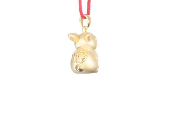 24K Gold Rabbit Pendant