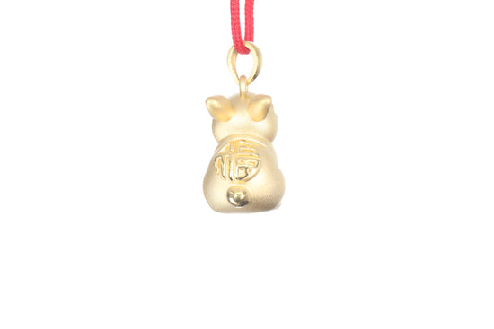 24K Gold Rabbit Pendant