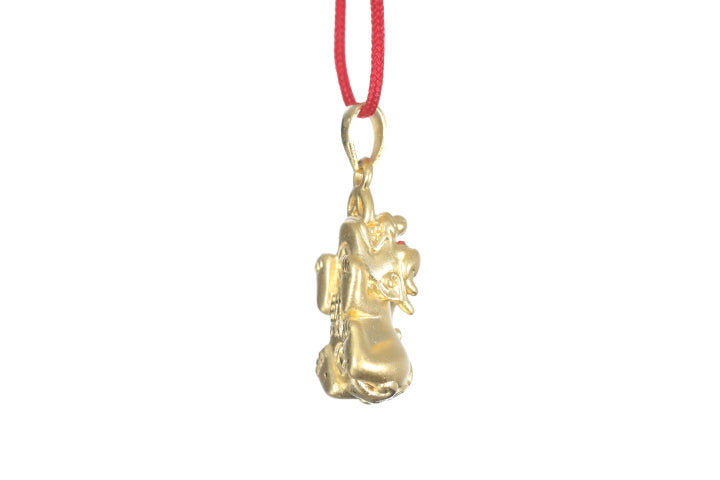 24K Gold Small Pixiu Pendant