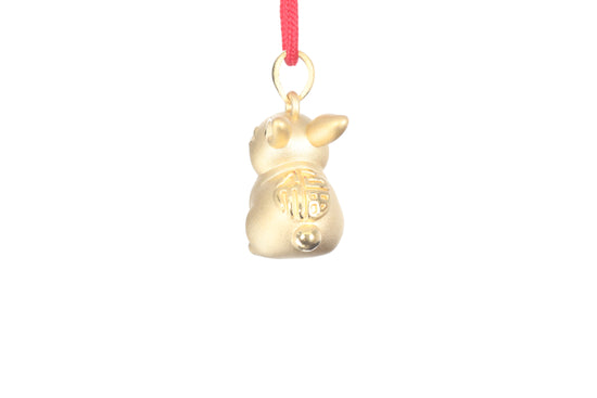 24K Gold Rabbit Pendant