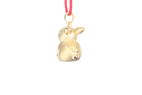 24K Gold Rabbit Pendant