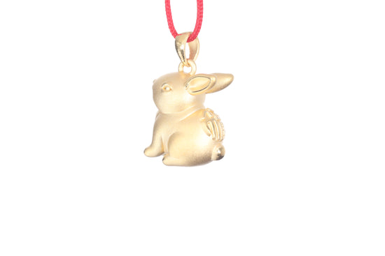 24K Gold Rabbit Pendant