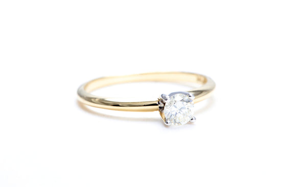 1/4 Carat Solitaire Engagement Ring in 14K Yellow Gold