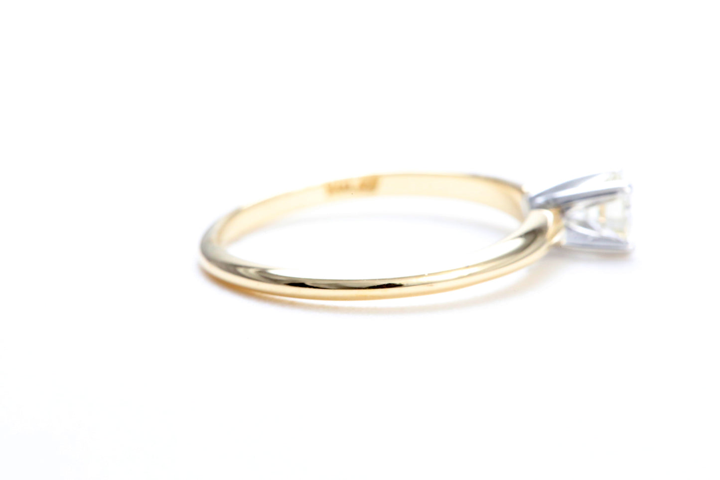 1/4 Carat Solitaire Engagement Ring in 14K Yellow Gold