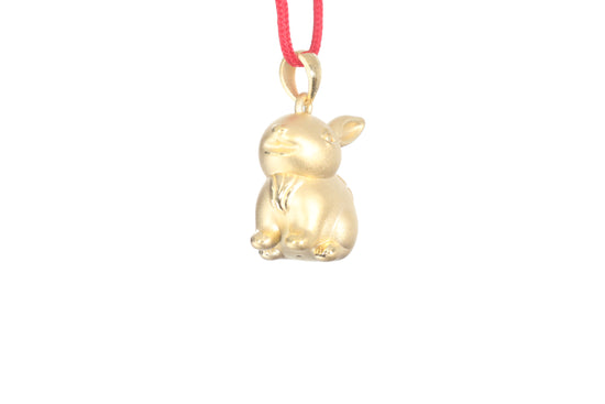 24K Gold Rabbit Pendant