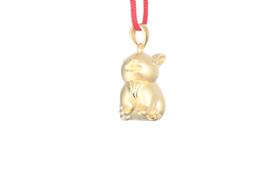 24K Gold Rabbit Pendant