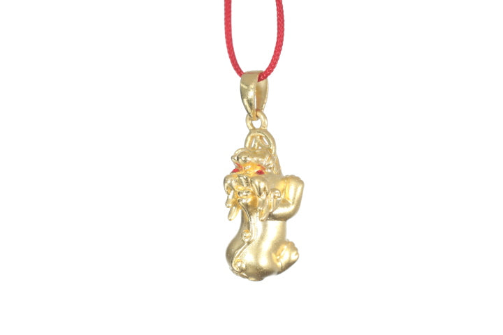 24K Gold Small Pixiu Pendant