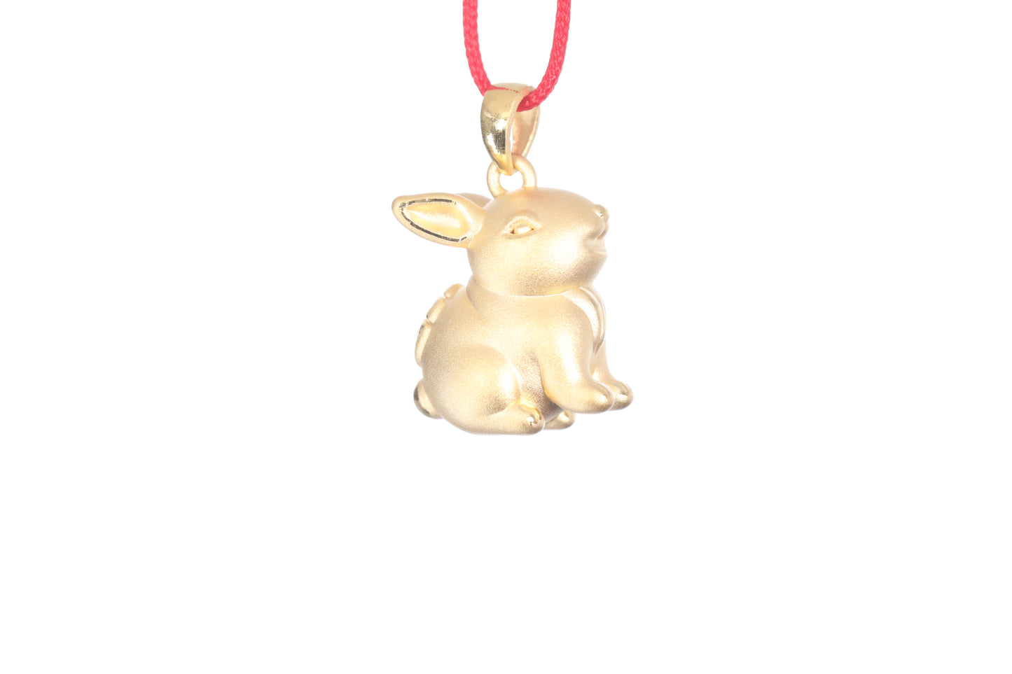 24K Gold Rabbit Pendant