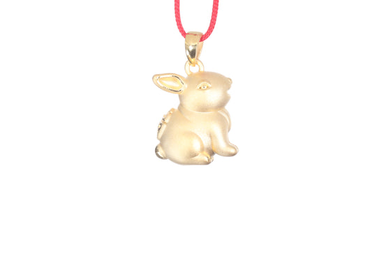 24K Gold Rabbit Pendant