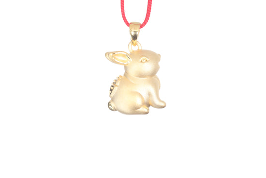 24K Gold Rabbit Pendant