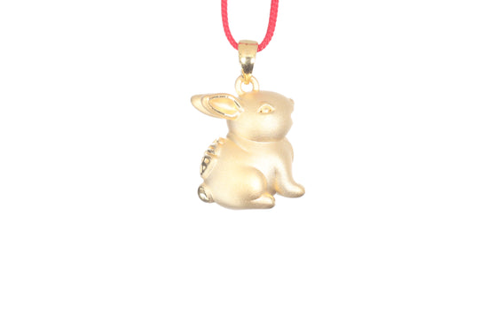 24K Gold Rabbit Pendant