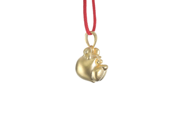 24K Gold Dog Pendant