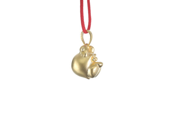 24K Gold Dog Pendant