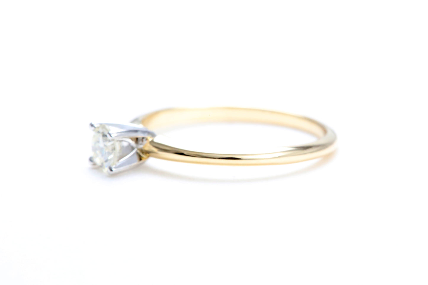 1/4 Carat Solitaire Engagement Ring in 14K Yellow Gold