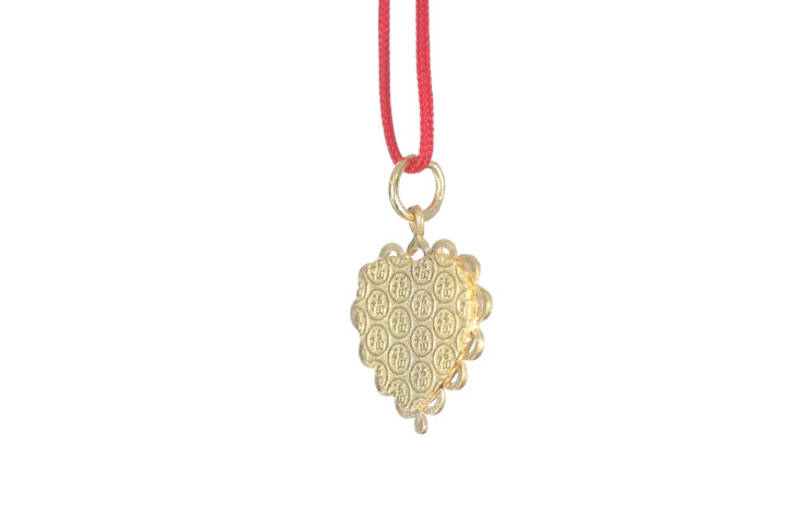 24K Gold Floral Butterfly Pendant