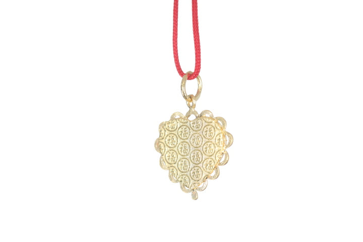 24K Gold Floral Butterfly Pendant