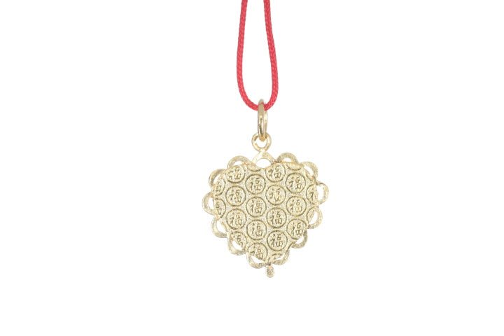 24K Gold Floral Butterfly Pendant