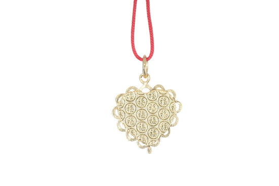 24K Gold Floral Butterfly Pendant