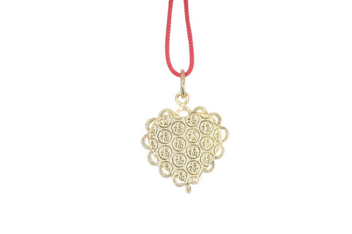 24K Gold Floral Butterfly Pendant