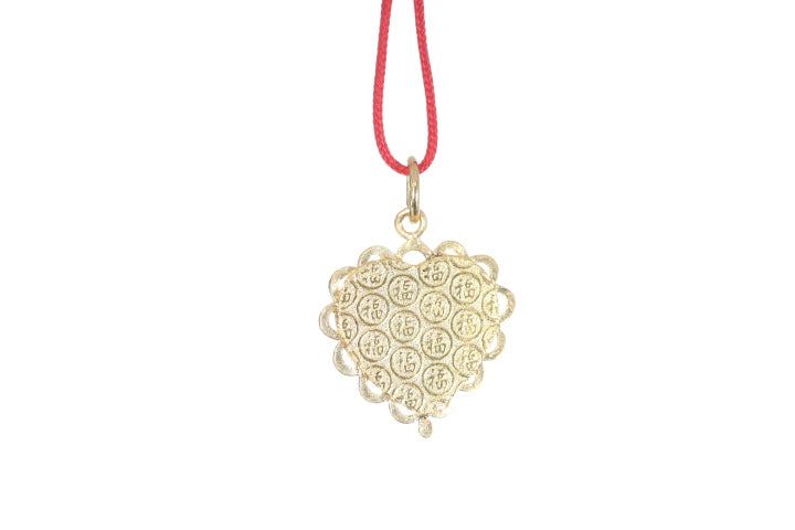 24K Gold Floral Butterfly Pendant