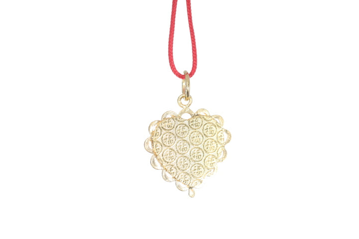 24K Gold Floral Butterfly Pendant