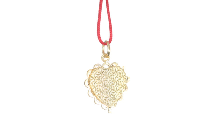 24K Gold Floral Butterfly Pendant