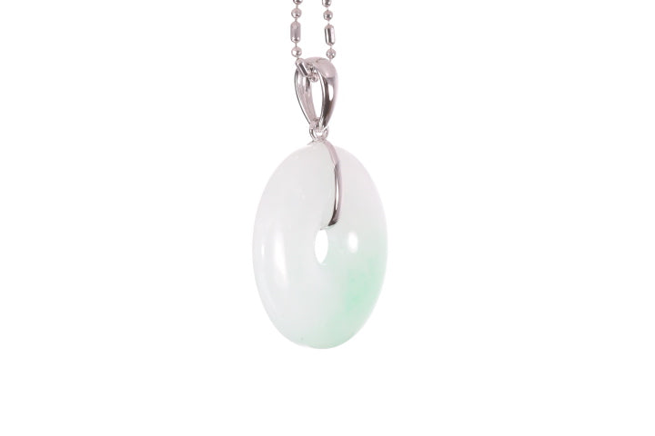 Jadeite Bi Pendant 18KW