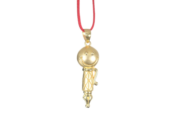 24K Gold Pen Pendant