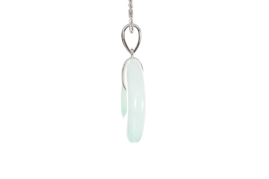 Jadeite Bi Pendant 18KW