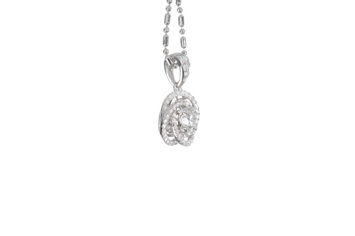 Medium Diamond Love Knot Pendant