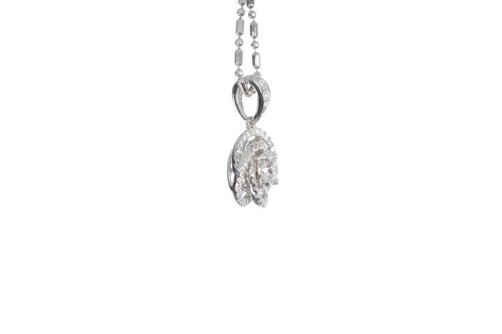 Medium Diamond Love Knot Pendant