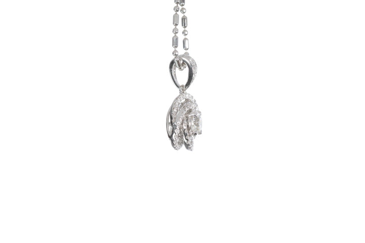 Medium Diamond Love Knot Pendant