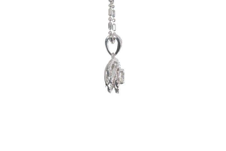 Medium Diamond Love Knot Pendant