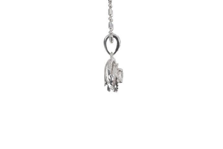 Medium Diamond Love Knot Pendant