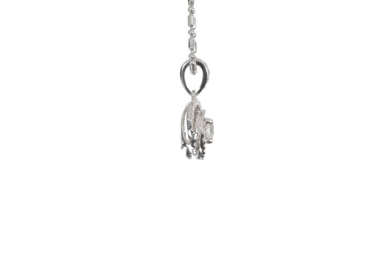 Medium Diamond Love Knot Pendant