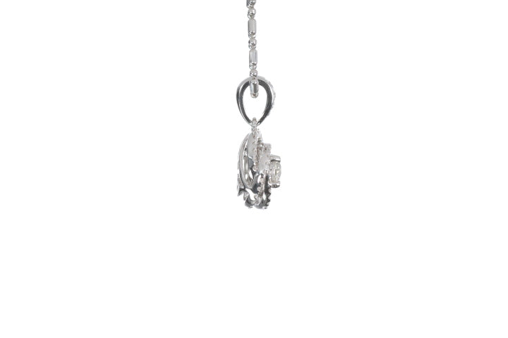 Medium Diamond Love Knot Pendant