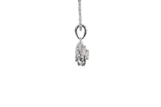 Medium Diamond Love Knot Pendant