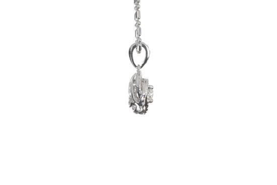 Medium Diamond Love Knot Pendant