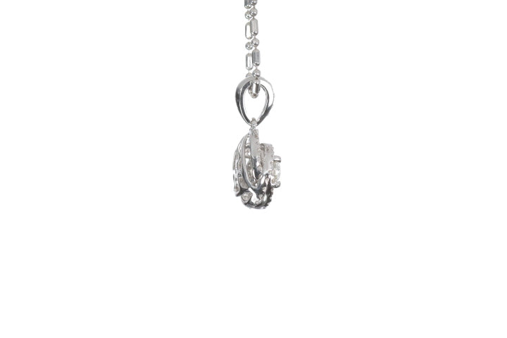 Medium Diamond Love Knot Pendant