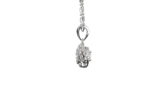 Medium Diamond Love Knot Pendant