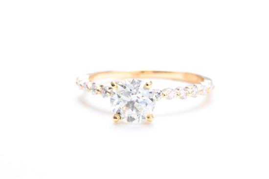 One Carat Engagement Ring 18K Rose Gold