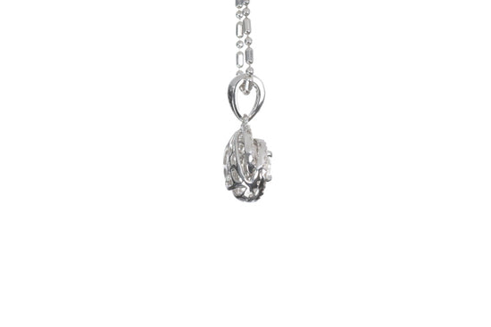 Medium Diamond Love Knot Pendant
