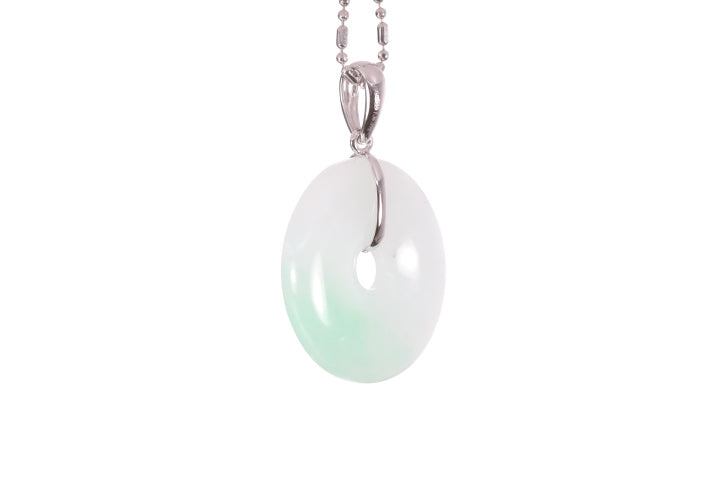 Jadeite Bi Pendant 18KW