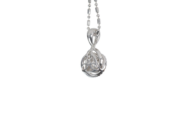 Medium Diamond Love Knot Pendant