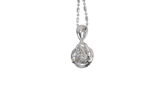 Medium Diamond Love Knot Pendant